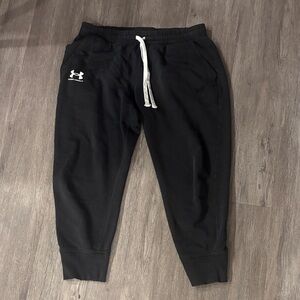 Under Armour Black Joggers with White Accents